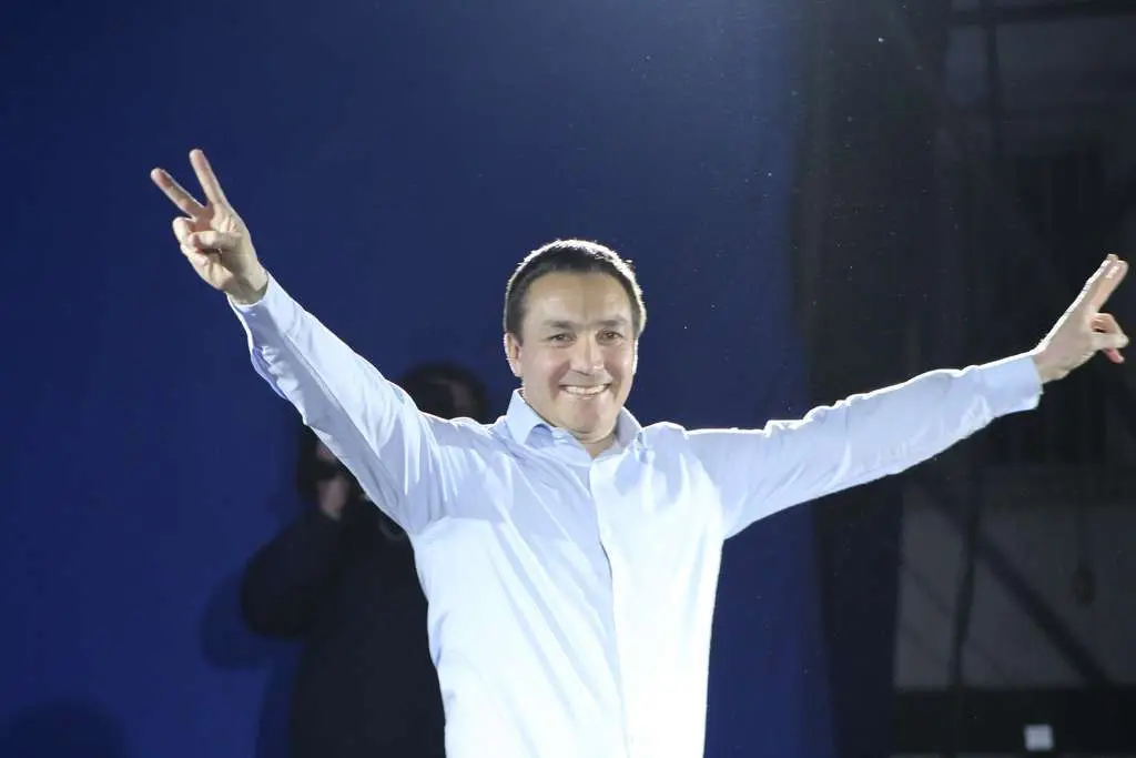 Andrés Watson con todo el fervor miliante