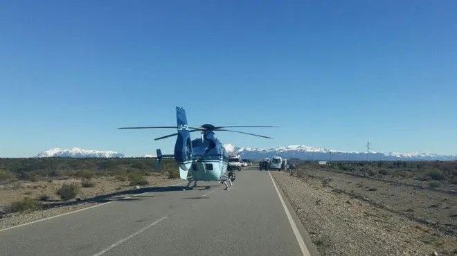 Una imagen del operativo en Chubut