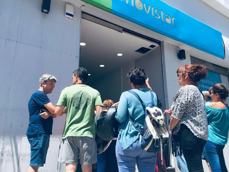 movistar telefonica intimación usuarios