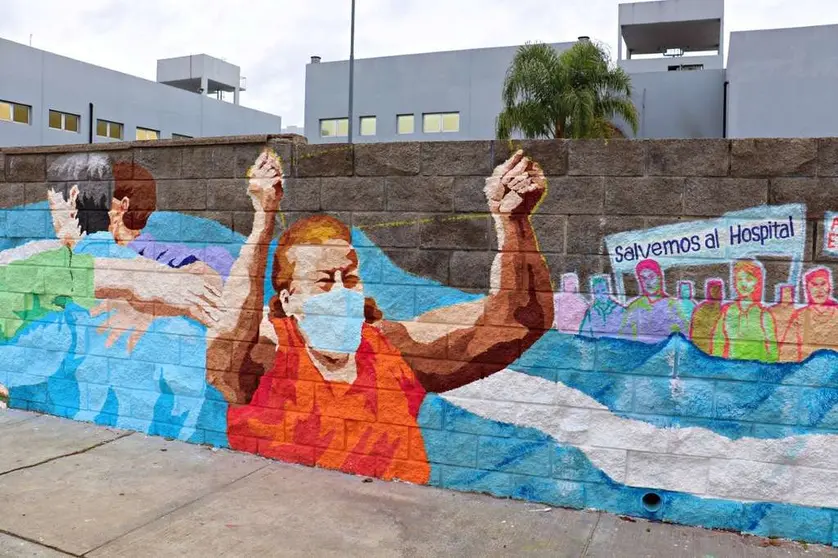 hospital el cruce mural salvemos al hospital florencio varela