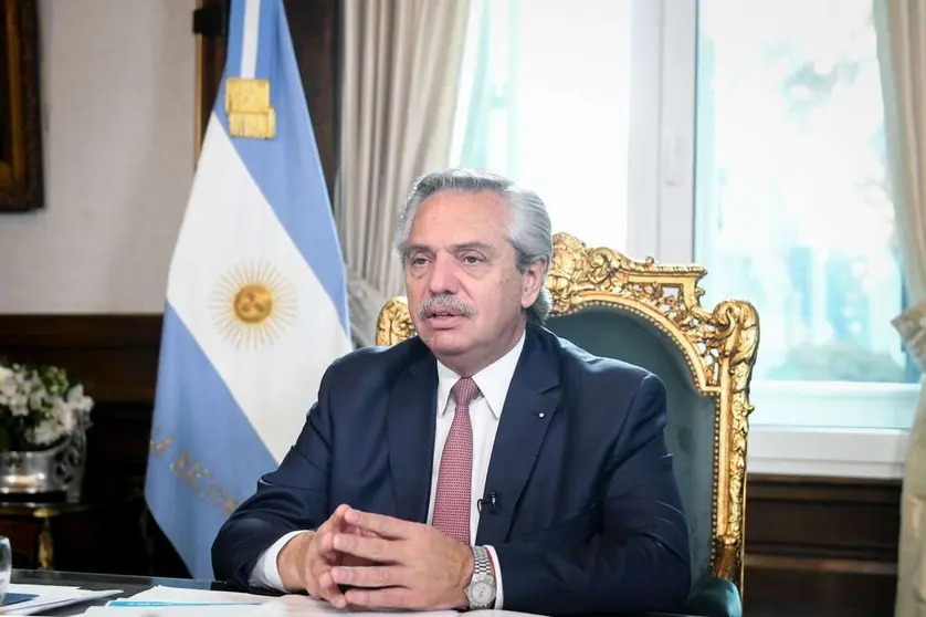 alberto fernandez mensaje lucas gonzalez