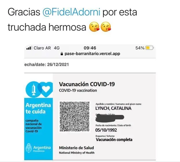 pase sanitario trucho provincia de buenos aires