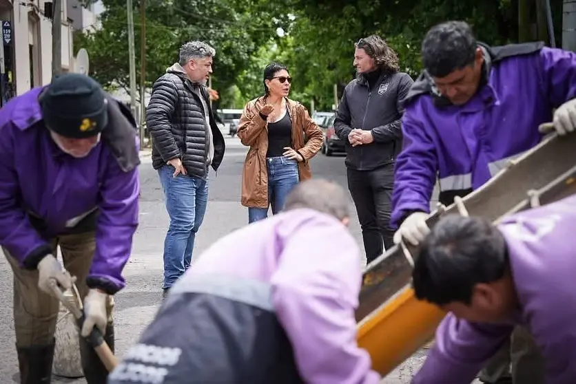 mayra obras de bacheo en quilmes
