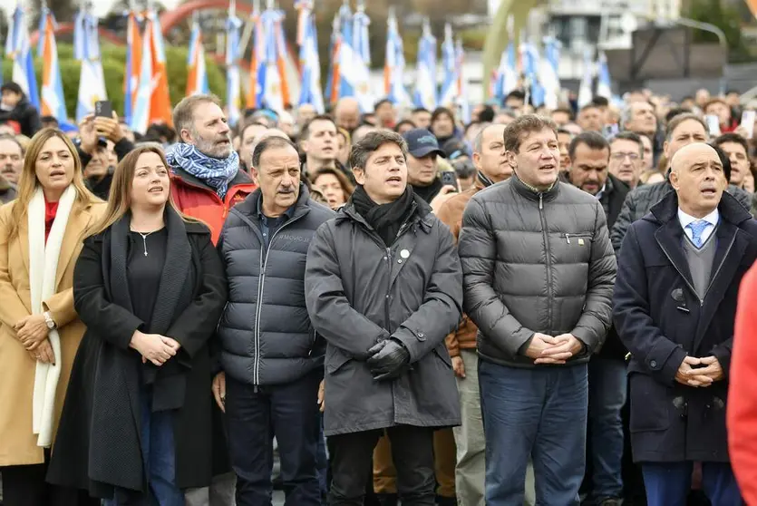 axel kicillof en tierra del fuego a 44 años de Malvinas