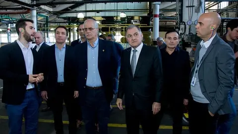 Pereyra y Taiana en Alpargatas