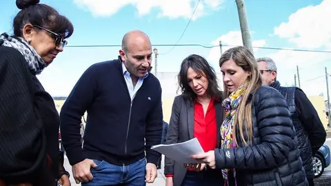 La ministra Stanley y el intendente Molina en la presentaci&oacute;n de la obra