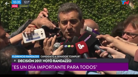 Florencio Randazzo ya emiti&oacute; su voto