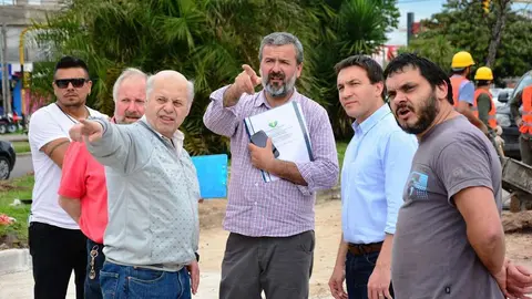 Andres Watson recorri&oacute; el avance de las obras del distrito