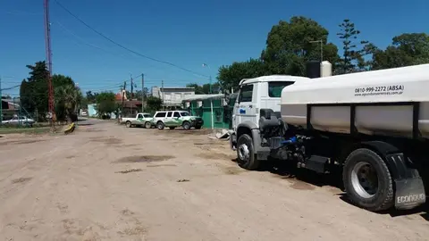 Falta de agua en Punta Lara