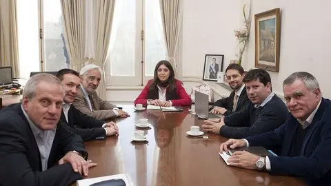Buenos Aires 5 de septiembre 2018 reunion presupuesto de la Universidad Jaureche de Florencio Varela intendente Andres Watson Rector de la Universidad Ernesto Villanueva Persik Sanchez Sinny con Dana Tabela en el ministerio de educacion de la Nacion en el palacio Sarmiento foto Rolando Andrade Stracuzzi ley 11723