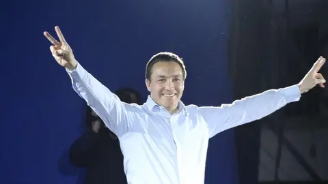 Andrés Watson con todo el fervor miliante