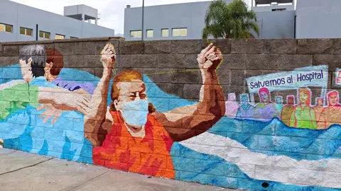 hospital el cruce mural salvemos al hospital florencio varela