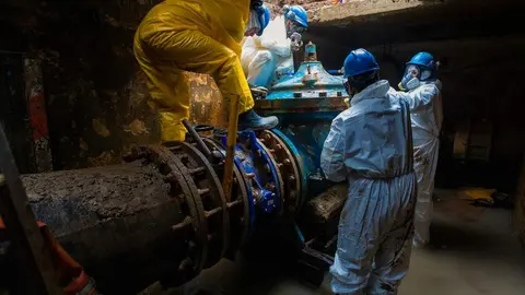 5 AySA renov&oacute; una v&aacute;lvula reguladora optimizando el servicio de agua potable en el sur del conurbano bonaerense