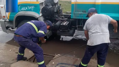 alerta por tormentas con limpieza en varela