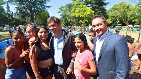 Watson y Kicillof en Varela escuelas de verano