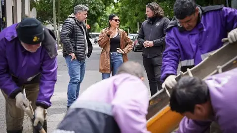 mayra obras de bacheo en quilmes