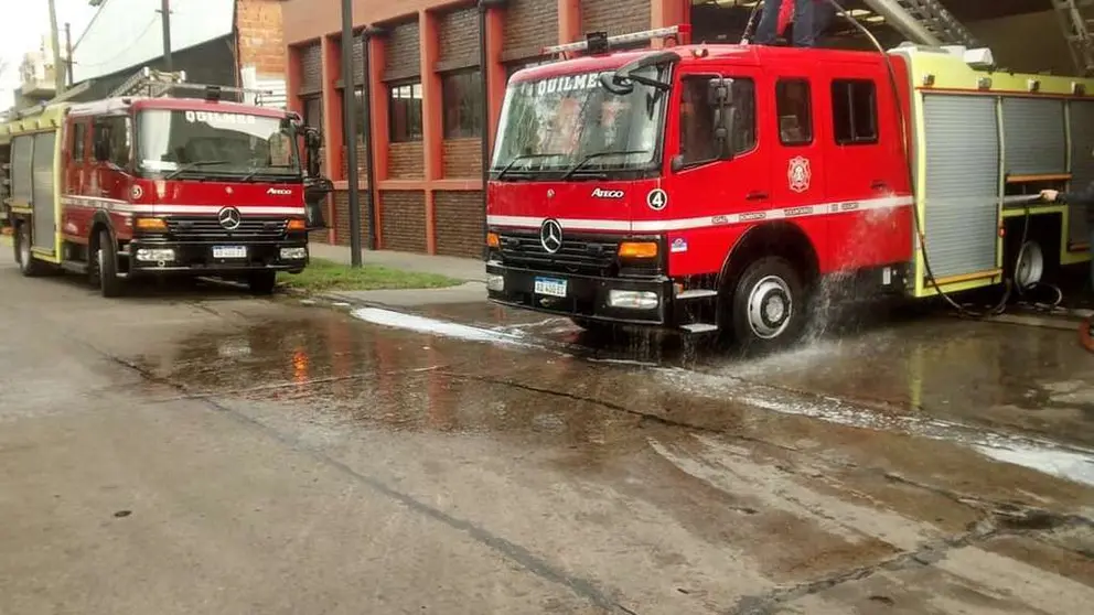 bomberos quilmes cuatro medios simulacro