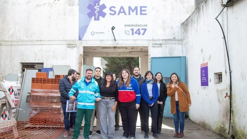 AVANZA LA OBRA DE REFACCIÓN INTEGRAL DE LA CENTRAL OPERATIVA DEL SAME QUILMES 1