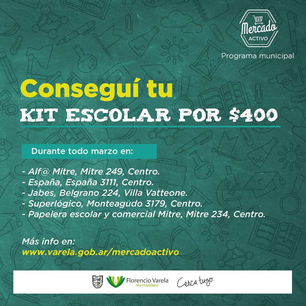 Kit escolar 400$