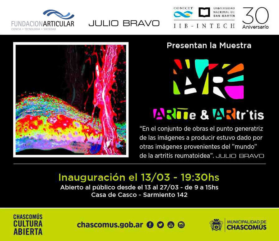 flyer arte y artritis