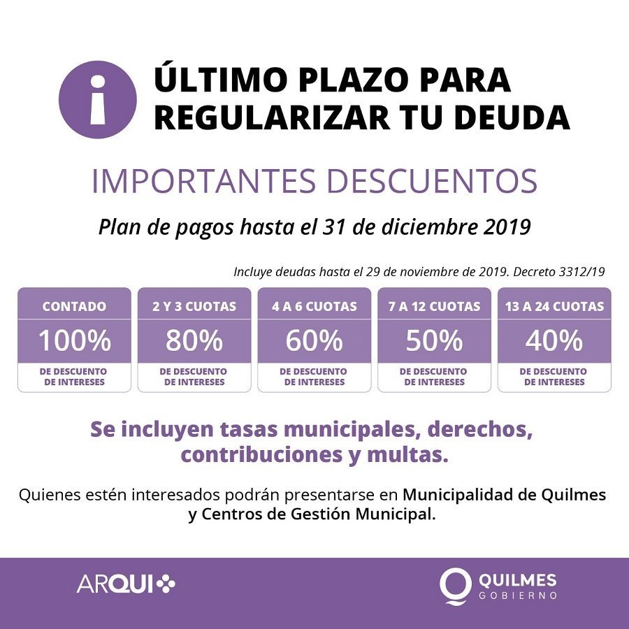 Plan de facilidades de pago