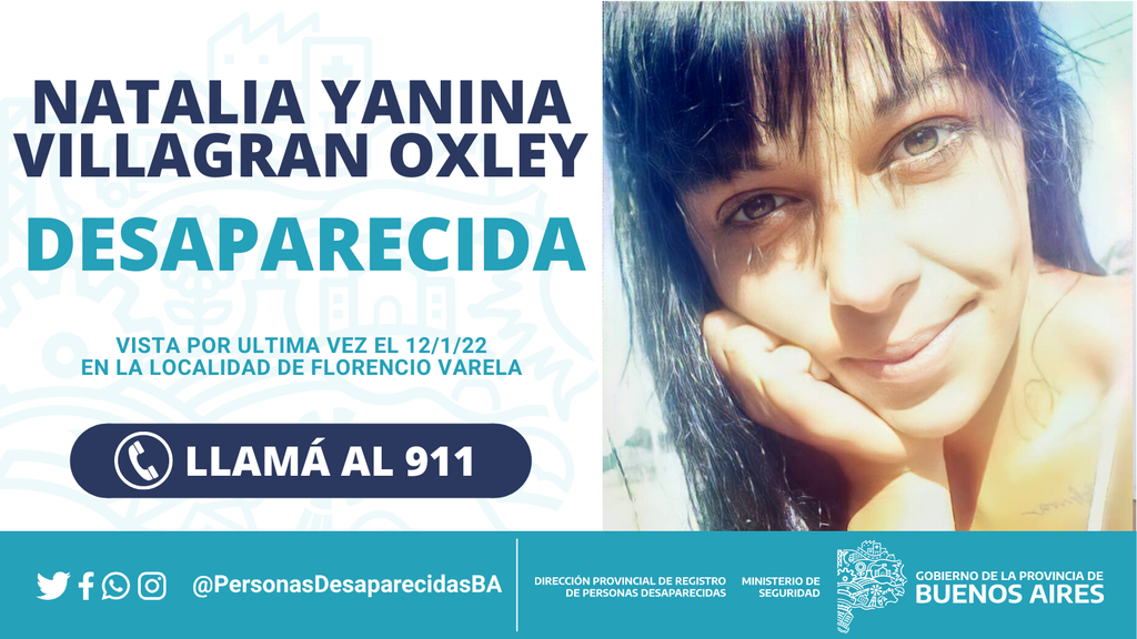 Natalia Yanina Villagrán Oxley de 24 años