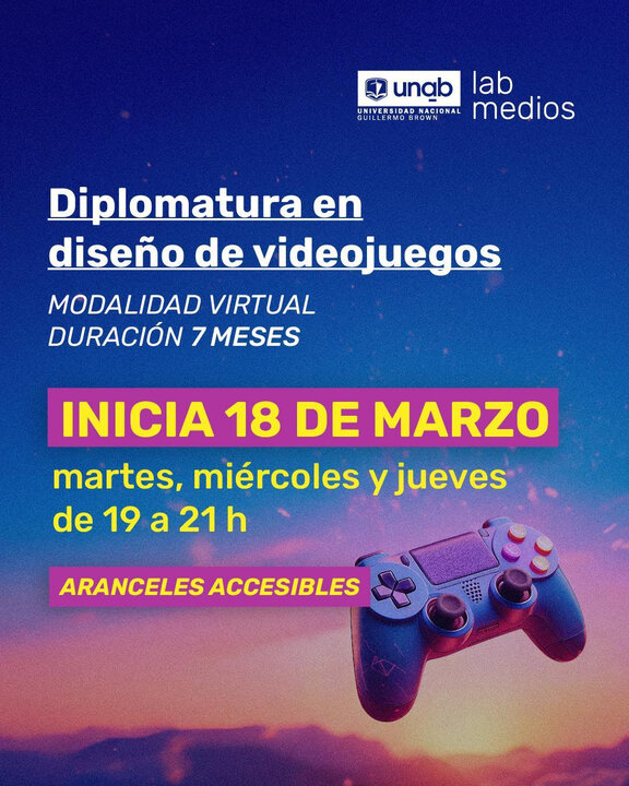 unab universidad guillermo brown video juegos