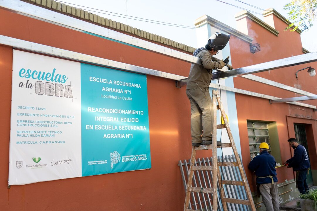 obra en la escuela agraria de varela