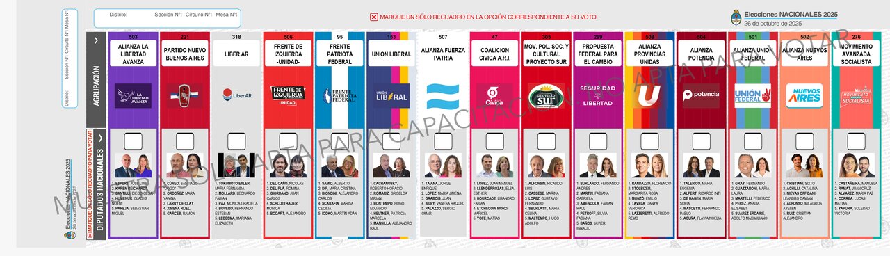 boleta elecciones 2025