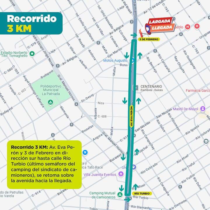 maraton nocturna 3km recorrido 2