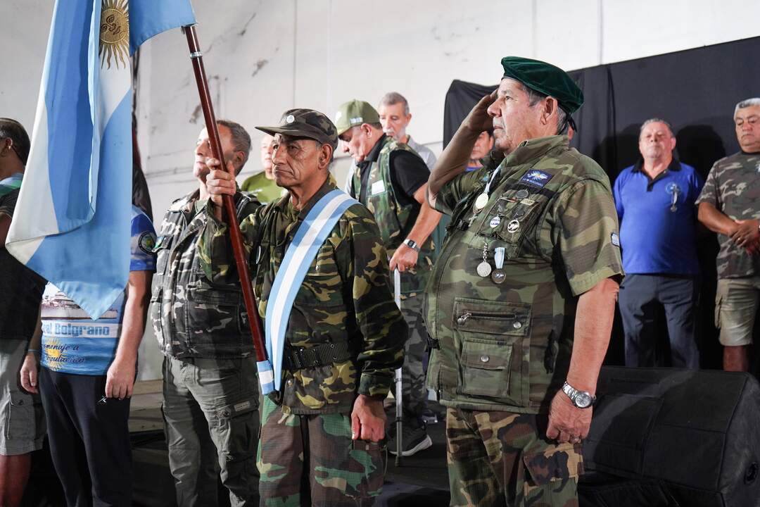 44 años de la guerra de malvinas acto en varela